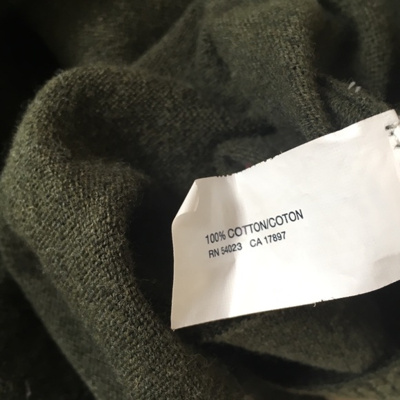 GAP olive cotton v neck sweater - Picture 6 of 6